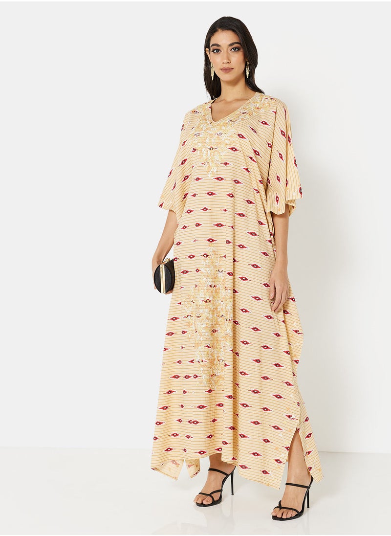 ARABIAN CLOSET EMBROIDERED KAFTAN  - Image 4