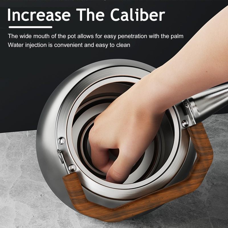 Whistling Stovetop Kettle: Silver Stainless Steel, Fast Boiling, Large Capacity Tea Kettle for Home Kitchen - Image 5