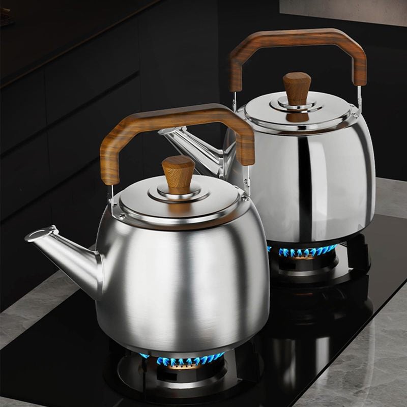 Whistling Stovetop Kettle: Silver Stainless Steel, Fast Boiling, Large Capacity Tea Kettle for Home Kitchen - Image 2