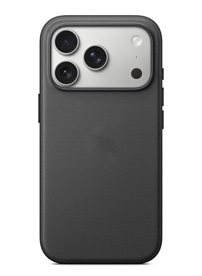 HAVEN iPhone 17 Pro Silicone Case, Fiber Woven, Ultra Slim Shockproof Fall-resistant Back Cover Full Body Protection, Easy to Disassemble - Black - Image 3