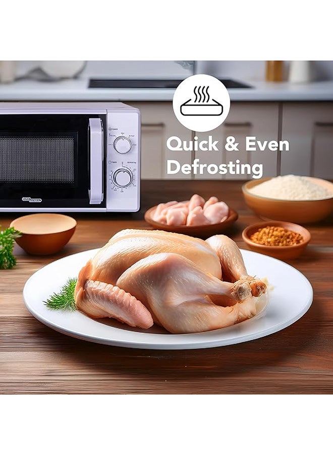 SUPER GENERAL 20 Liter Microwave Oven, 700W, 5 Microwave Power Levels, 35-Minute Kitchen Timer, Defrost, Cooking End Signal, Defrost Timer, White, SGMM921NHW SGMM921NHW white - Image 5
