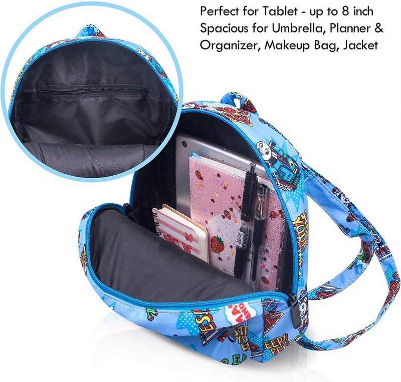 Finex Cartoon Small Nylon Bag Multipurpose Causal Daypack for Travel Trip Shopping Tablet iPad Mini up to 8 inches - Image 3