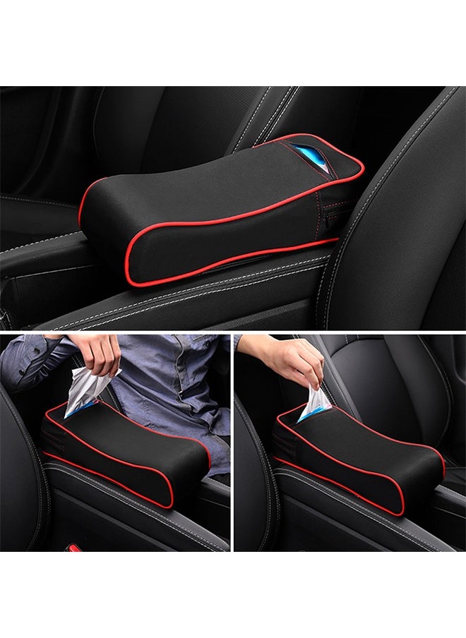 Generic - High-quality leather armrest for hand comfort while driving and equipped with a tissue holder - Image 1