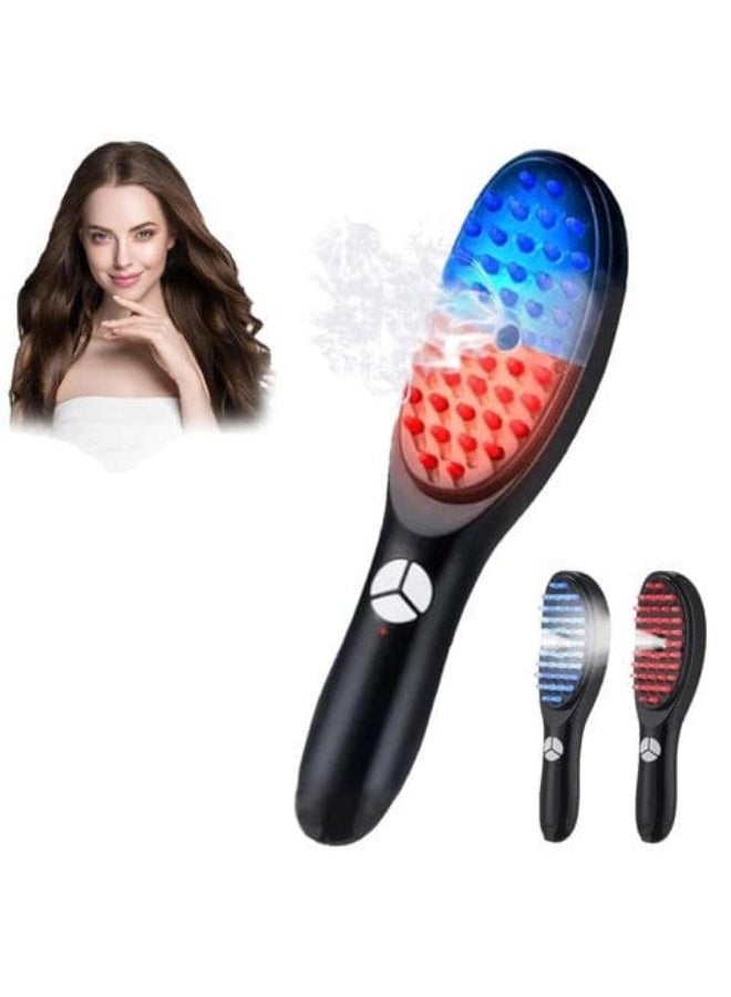 فرشاة تدليك فروة الرأس ثلاثية الأبعاد 3 في 1 | تقنية الضوء الأحمر والترطيب بالموجات فوق الصوتية - Image 1