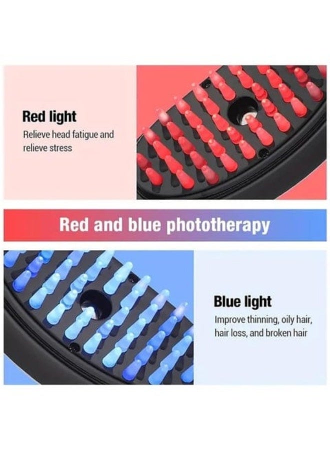 فرشاة تدليك فروة الرأس ثلاثية الأبعاد 3 في 1 | تقنية الضوء الأحمر والترطيب بالموجات فوق الصوتية - Image 3