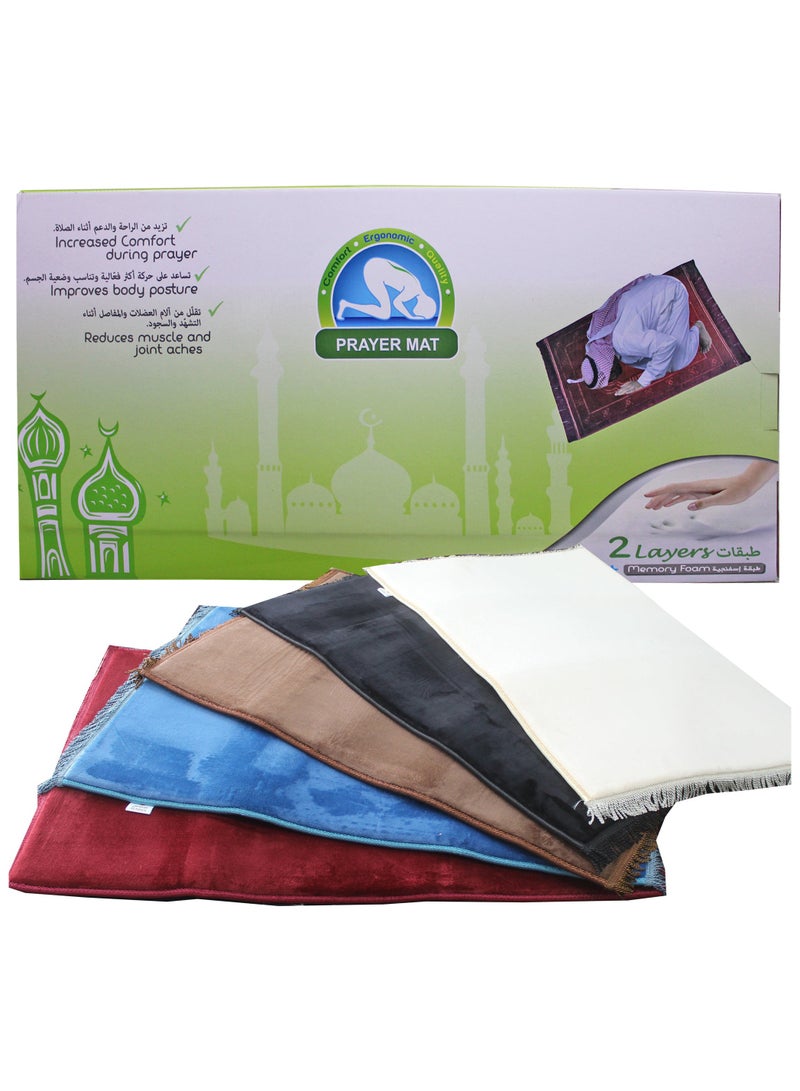 REBENUO Comfortable prayer mat with extra foam layergrey - Image 4