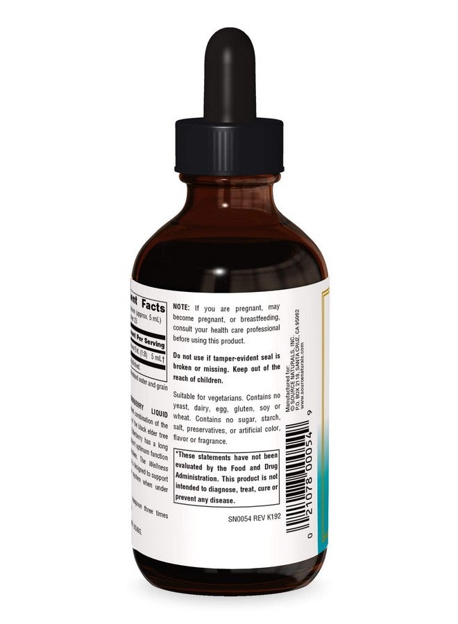 Source Naturals مستخلص السامبوقوس الأسود السائل لصحة المناعة 4 أونصات سائلة - Image 3