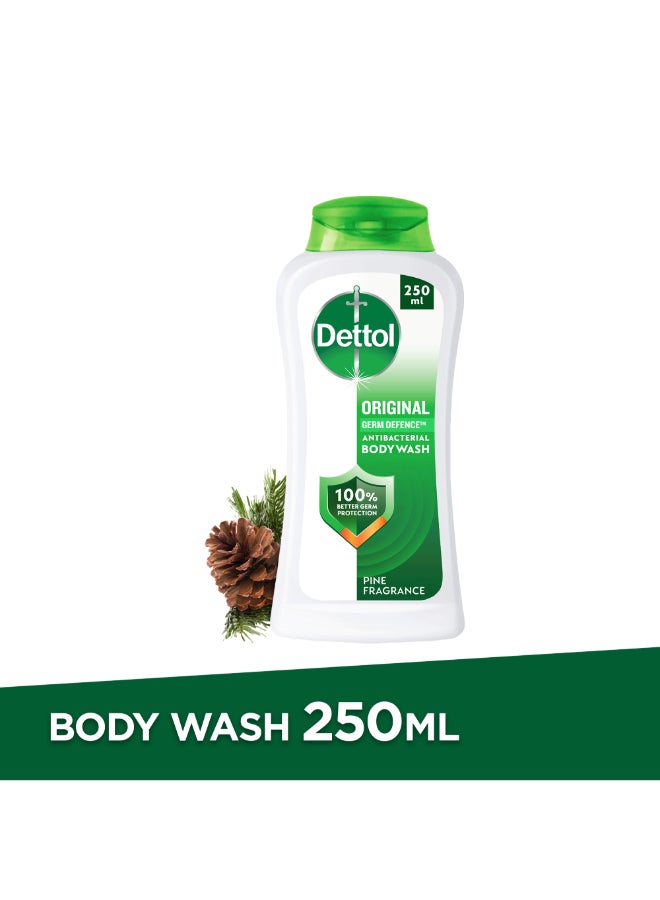 Dettol Original Showergel And Bodywash Pine Fragrance 250ml - Image 1