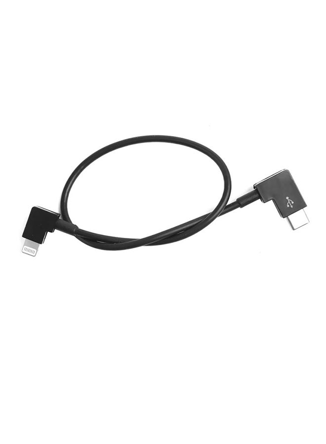 Type-C To Lightning Port Data Sync Cable Black - Image 2