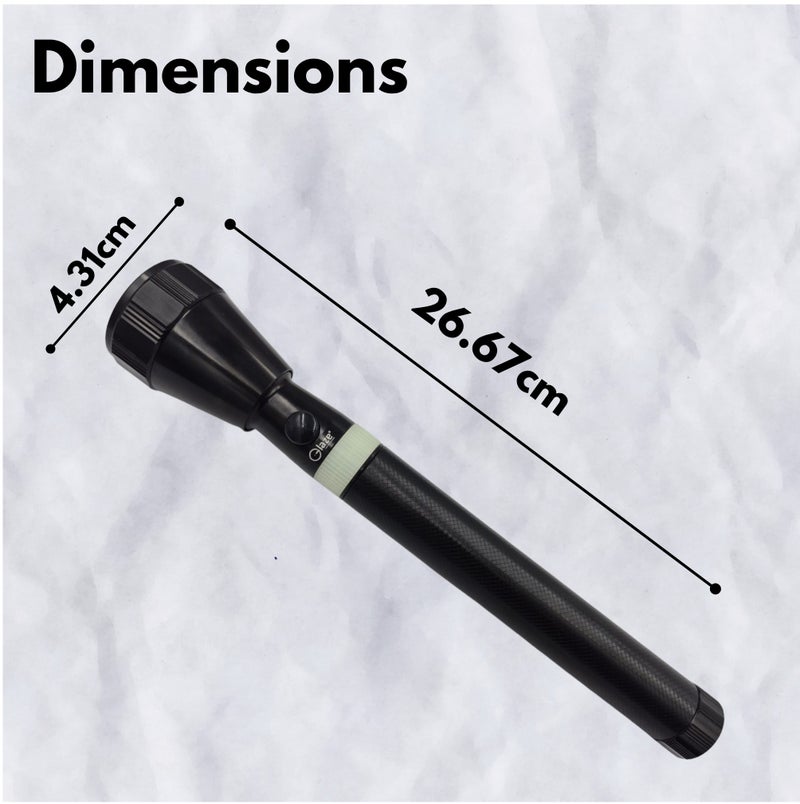 Glaze Rechargeable LED Flashlight XPE2, High Power Torch 330 Lumens, Long Beam Distance 1800m, 4000mAh Battery, Type-C Charging, Portable Emergency Light for Outdoor, Camping & Home - Image 4