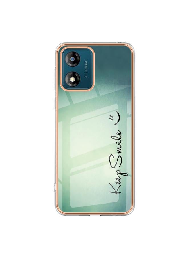 اس-توب جراب لهاتف Motorola Moto E13، جراب IMD مزدوج الجوانب من الرخام المطلي بالكهرباء - Image 2