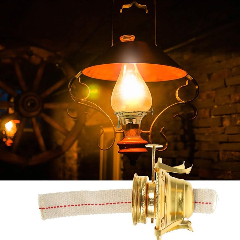 VOSAREA 2pcs Retro Kerosene Lamp Burner Brightness Holder for Oil Lamps Fit for Wick for Indoor and Outdoor Use - Image 5
