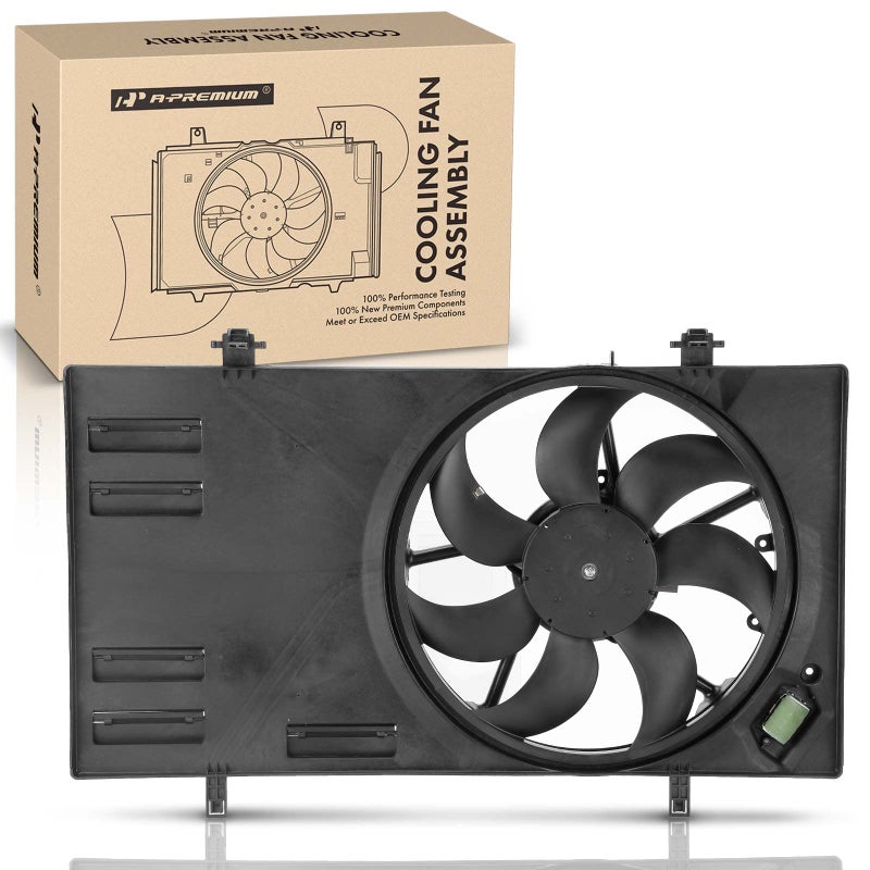 مجموعة مروحة تبريد رادياتير المحرك APremium متوافقة مع بعض طرازات فورد إيكو سبورت 2018 2019 2020 L4 20L استبدال GN1Z8C607B