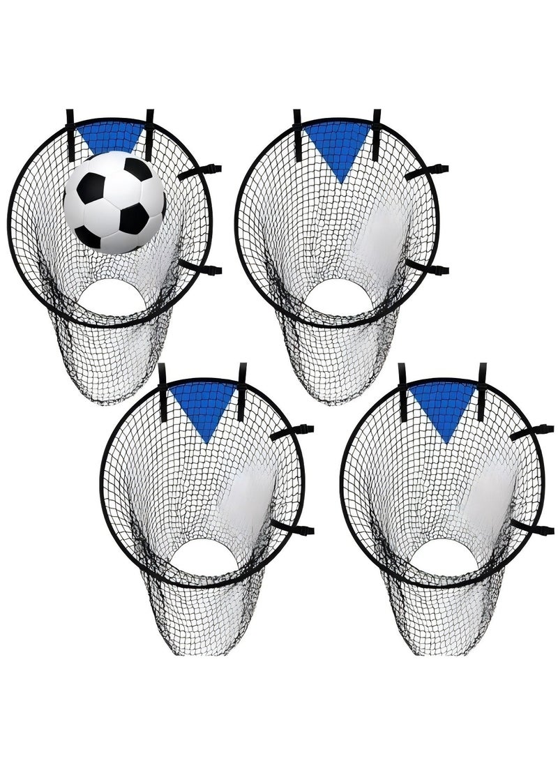 بيوينتي حقيبة شبكة مرمى كرة القدم تدريب كرة القدم هدف ركلة حرة هدف التصويب تدريب المراهقين على التصويب(أسود) - Image 4