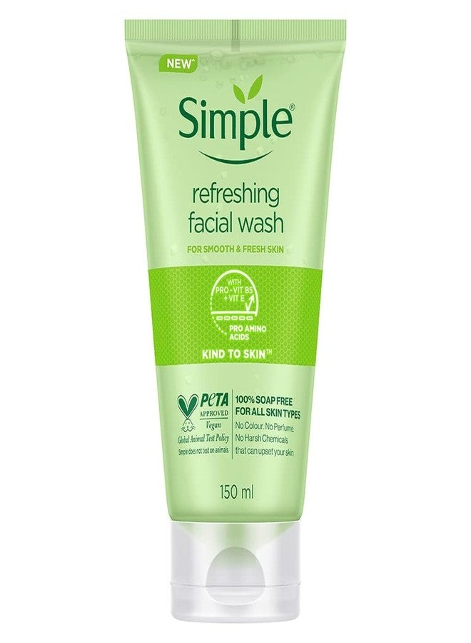 Simple refreshing facial gel wash 150 ml 5.1 oz (pack of 2) (2) - Image 2