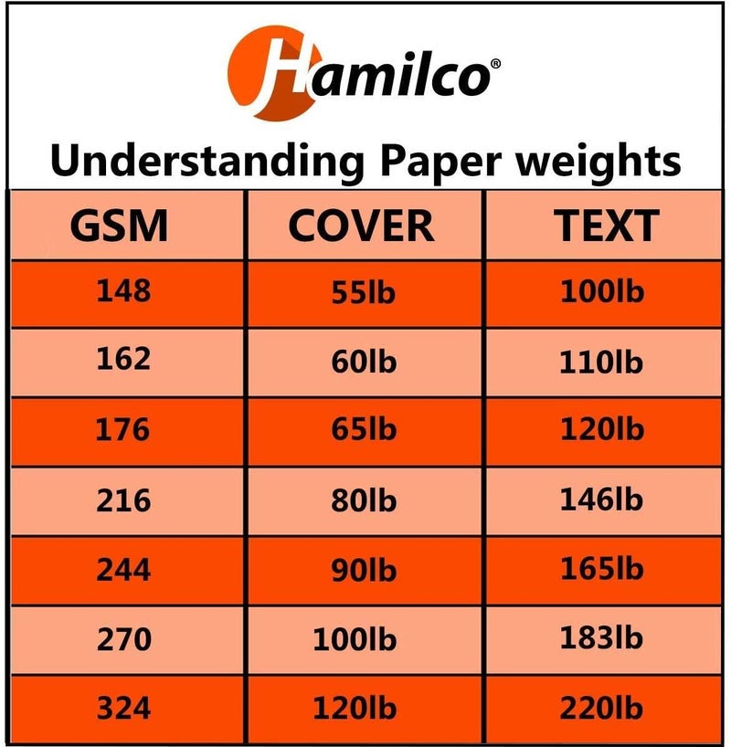 Hamilco ورق كاردستوك قماش هاملكو - 8 1/2 x 11" سميك ثقيل الوزن 80 رطل لآلة الطباعة - 50 عبوة (طبيعي) - Image 5