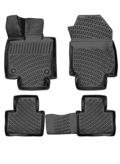 RIZLINER RizLiner Hyundai Tucson 2021-2023 Floor Mats 3D Custom Fit Compatible with  Car Mats Laser Measured 1st & 2nd Row Floor Liners All Weather Non-Slip (Black)  - Image 1