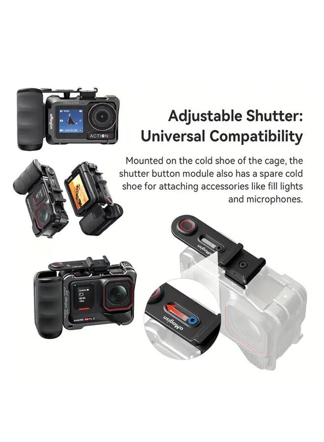 مجيسن مجموعة قبضة الشارع للإطلاق السريع لـ إنستا360 إيس برو، دي جي آي أوسمو أكشن 5، جوبرو 12، 13 سلسلة - Image 3