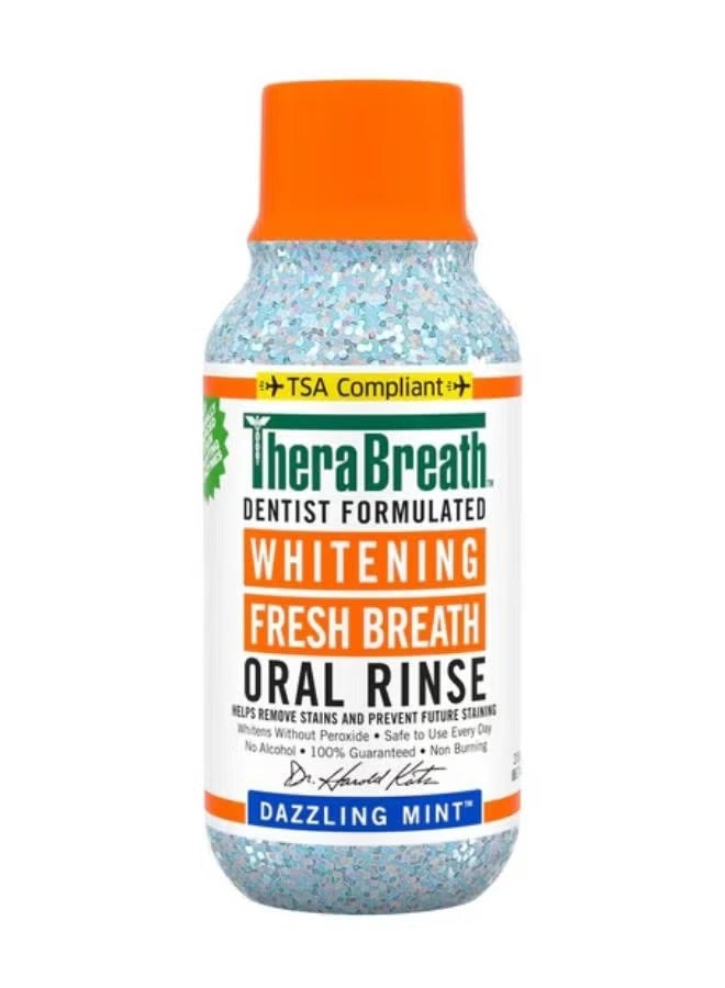 Whitening Fresh Breath Oral Rinse, Dazzling Mint, 2x16 oz