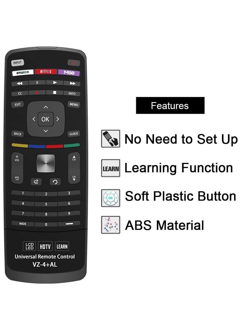 Universal Remote Control Compatible Replacement for Vizio E Series TV/M Series TV/HDTV/LCD/LED