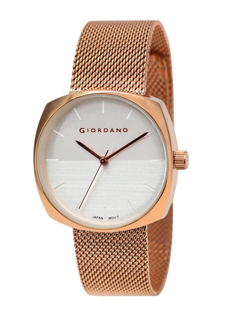 Giordano Analog Stylish Watch for Women Water Resistant Fashion Watch Round Shape with 3 Hand Mechanism Wrist Watch to Compliment Your Look/Ideal Gift for Female - GZ-60076-22 - Image 1