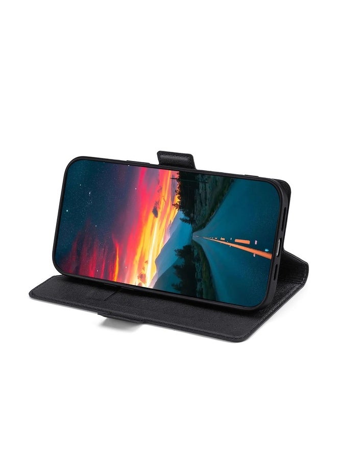Case Cover For OPPO Reno Z Ultra-thin Voltage Side Buckle PU + TPU Leather Phone Case(Black)