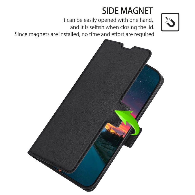 HuHa Case Cover For OPPO Reno Z Ultra-thin Voltage Side Buckle PU + TPU Leather Phone Case(Black) - Image 5