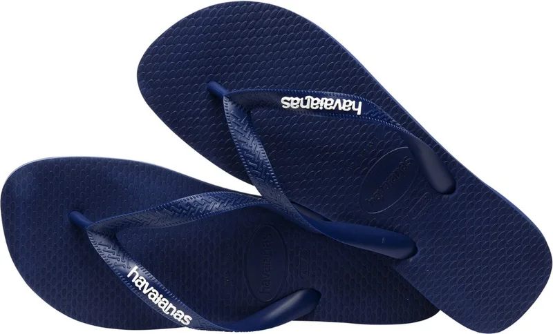 havaianas Logo Filete Unisex Navy Blue Slippers