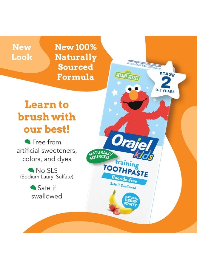 Orajel Kids Elmo Training Toothpaste FluorideFree 1 Pediatrician Recommended FluorideFree Toothpaste 15oz Tube - Image 2