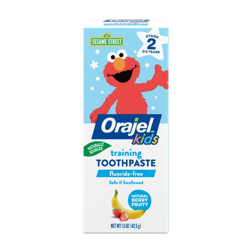 Orajel Kids Elmo Training Toothpaste FluorideFree 1 Pediatrician Recommended FluorideFree Toothpaste 15oz Tube - Image 1