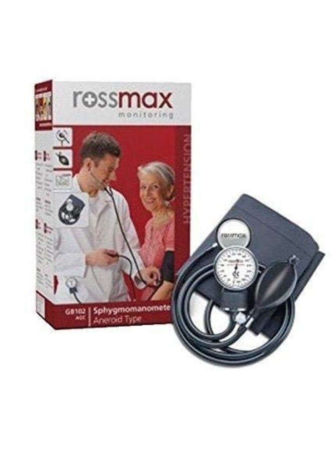روزماكس جهاز قياس ضغط الدم الزئبقي (أنيرويد) Rossmax GB102 (لون أسود)، مع سماعة طبية - Image 3