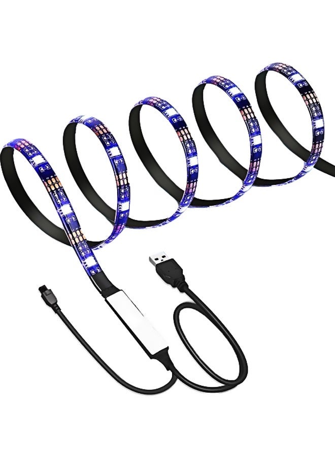 NIBEMINENT Decorative LED Strip Light With Remote Control Multicolour 2meter