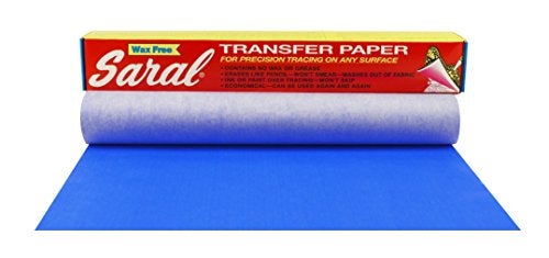 Saral Paper Corp Wax Free Transfer Tracing Paper - Blue - 12 Inches x 12 Foot Roll - Image 1