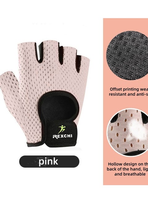 Fitness weightlifting non-slip gloves breathable thin sports gloves