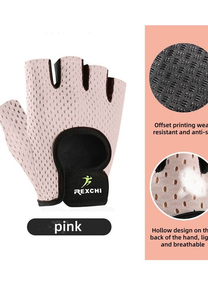 Fitness weightlifting non-slip gloves breathable thin sports gloves