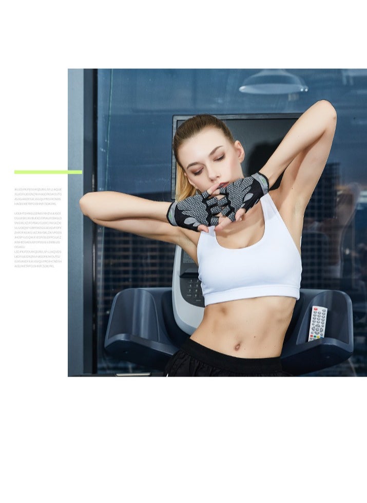 Fitness weightlifting non-slip gloves breathable thin sports gloves