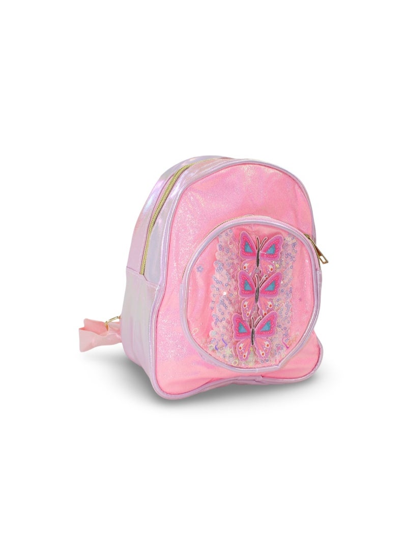 Butterflies School Backpack – Pink - Image 1