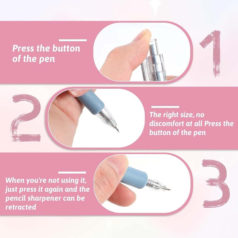 13 SOEME مجموعة أقلام القطع الدقيقة 13SOEME للحرف اليدوية وDIY – 2 قطعة سكين فني قابل للسحب مع شفرات دقيقة | أداة قطع الورق، الفينيل، القماش للفنانين، المصممين، تجميع القصاصات، صناعة البطاقات - Image 3