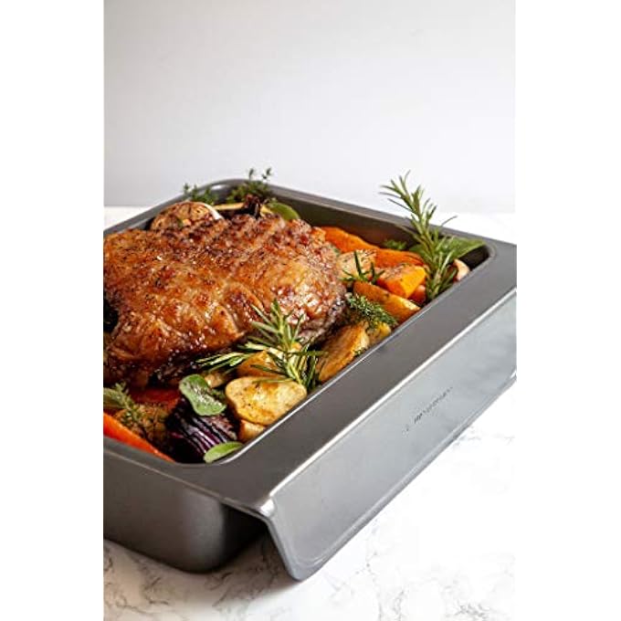 ماستر كلاس مقلاة تحميص سمارت ستاك غير لاصقة كبيرة الحجم بسعة 77 لترًا، مقاس 41 سم × 32 سم × 8 سم - Image 5