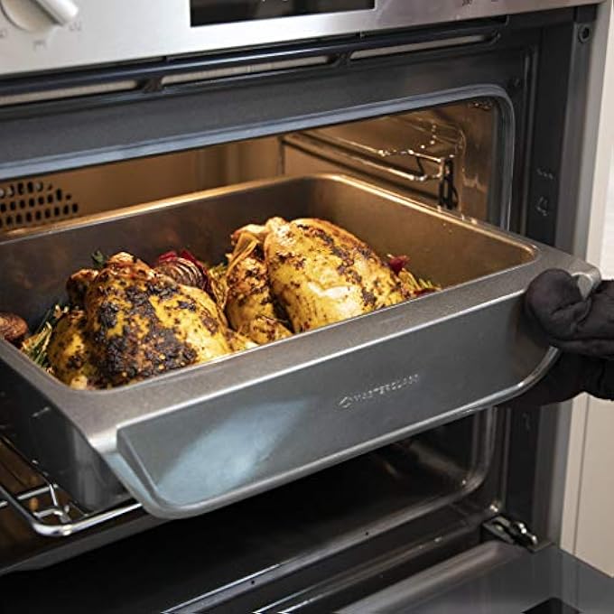 ماستر كلاس مقلاة تحميص سمارت ستاك غير لاصقة كبيرة الحجم بسعة 77 لترًا، مقاس 41 سم × 32 سم × 8 سم - Image 4