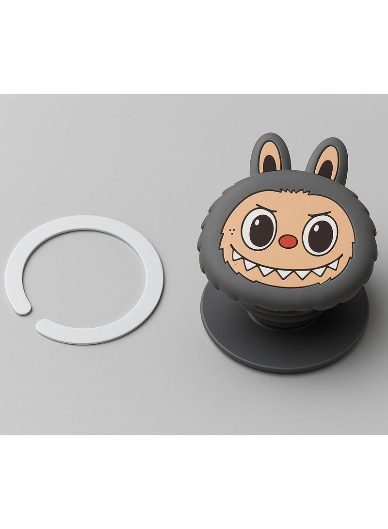 Labubu Mag Grip – Pop Socket A Magnetic Phone Holder with a Creative Cartoon Style  - Image 1