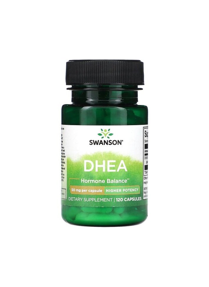 SWANSON - DHEA, 50 mg , 120 Capsules - Image 1