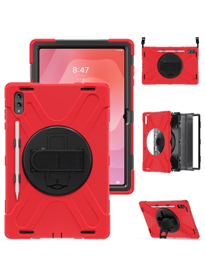 عام غطاء لسامسونج جالاكسي تاب S11 الترا 2025، غلاف مقاوم للصدمات مع حامل دوار 360 درجة وحزام يد/قلم لغطاء جالاكسي تاب S11 الترا. - Image 1