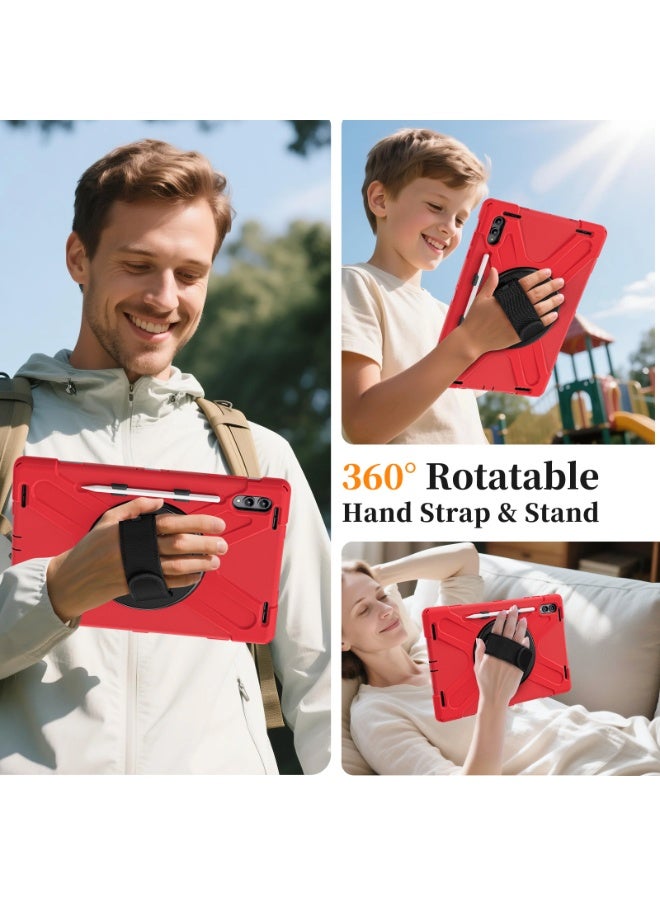 عام غطاء لسامسونج جالاكسي تاب S11 الترا 2025، غلاف مقاوم للصدمات مع حامل دوار 360 درجة وحزام يد/قلم لغطاء جالاكسي تاب S11 الترا. - Image 2
