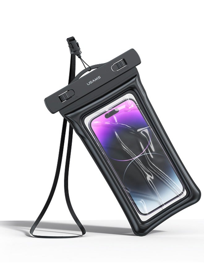 Usams Best quality Mobile Phone Waterproof Bag Floating Airbag Swimming Bag Pouch Phone Protective Case Light Blue - Image 4