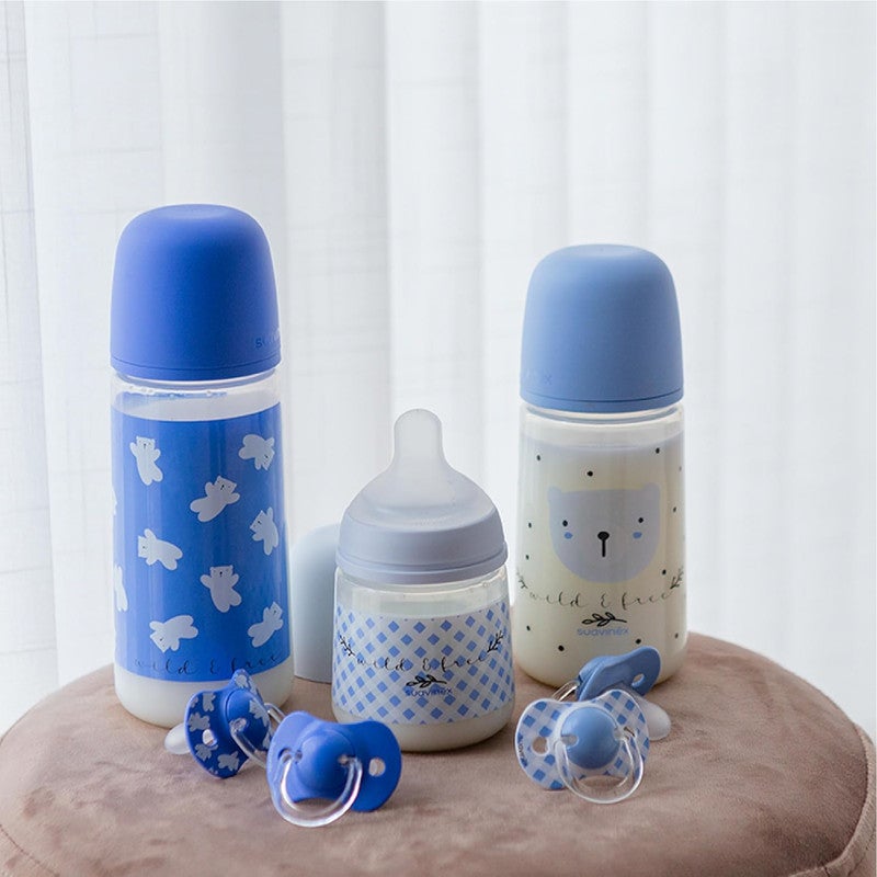 SUAVINEX سوفينكس، عبوة من 2 مصاصة للأطفال +18 شهرًا، بحلمة سيليكونية فسيولوجية SX Pro متناسقة، مسطحة ومرنة، تحترم التطور الفموي، وايلد&فري أزرق - Image 5