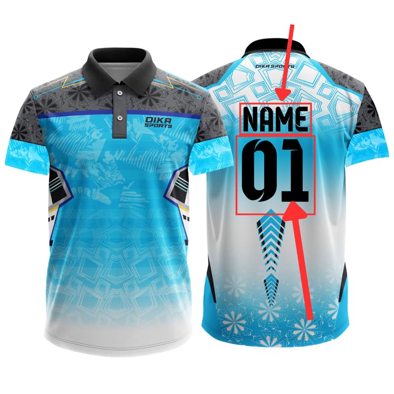 Dika Sports زي رياضي مخصص قميص كريكيت مخصص قميص كريكيت الهند 2024 | من 2 سنة إلى 5XL - Image 1