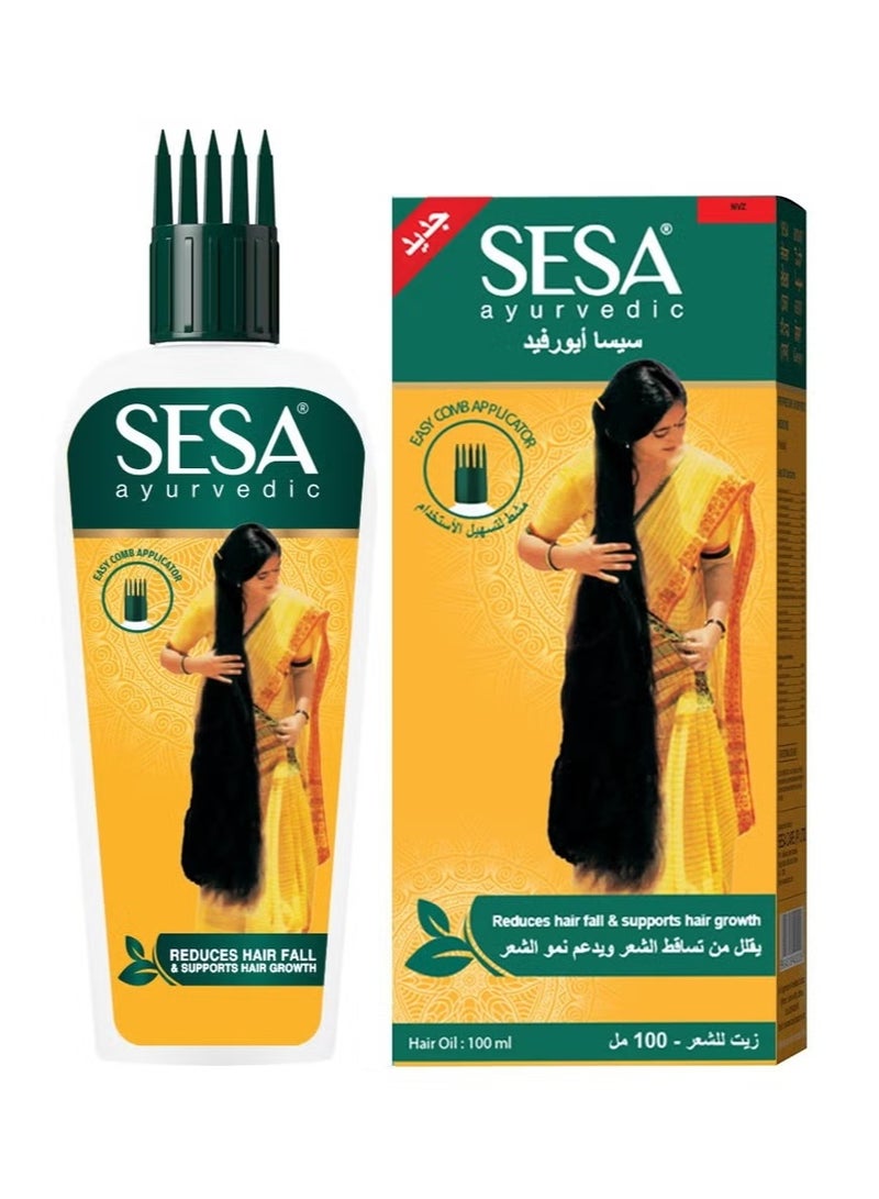 سيسا زيت سيسا الهندي الأصلي لتطويل وتنعيم الشعر  علاج شامل لتساقط الشعر تقوية الجذور إزالة القشرة، مناسب للأطفال  100 مل - Image 1