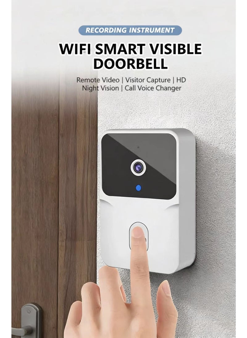 Wi-Fi Video Doorbell Camera with Two Way Audio, AI Motion Detection, Night Vision and Cloud Storage, 2.4G Wi-Fi only - Image 2