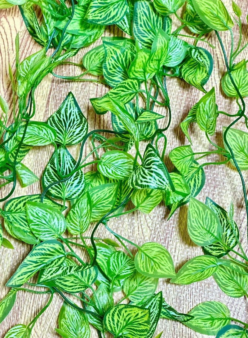 زينة كرمة نباتية للزواحف البرمائيات الخضراء (1 متر) - Image 1